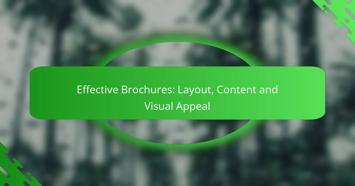 Effective Brochures: Layout, Content and Visual Appeal