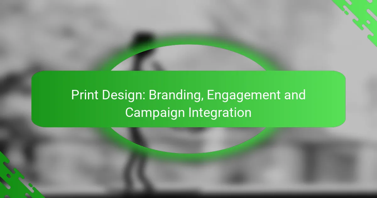 Print Design: Branding, Engagement and Campaign Integration