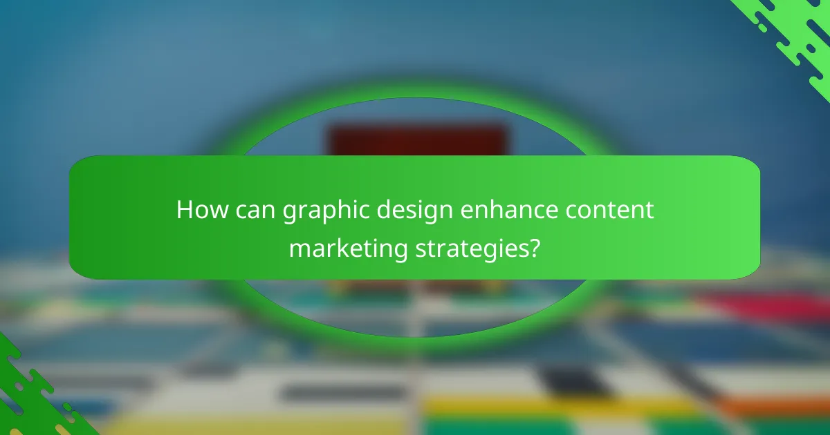 How can graphic design enhance content marketing strategies?
