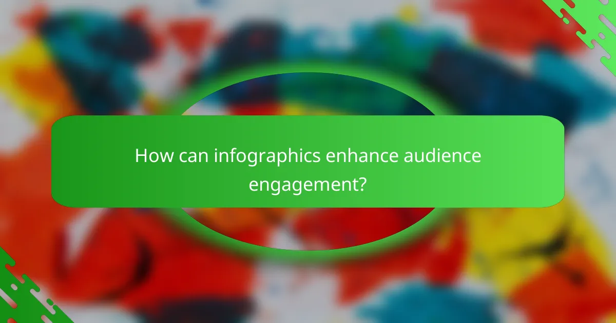 How can infographics enhance audience engagement?