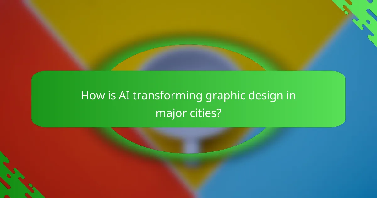 How is AI transforming graphic design in major cities?