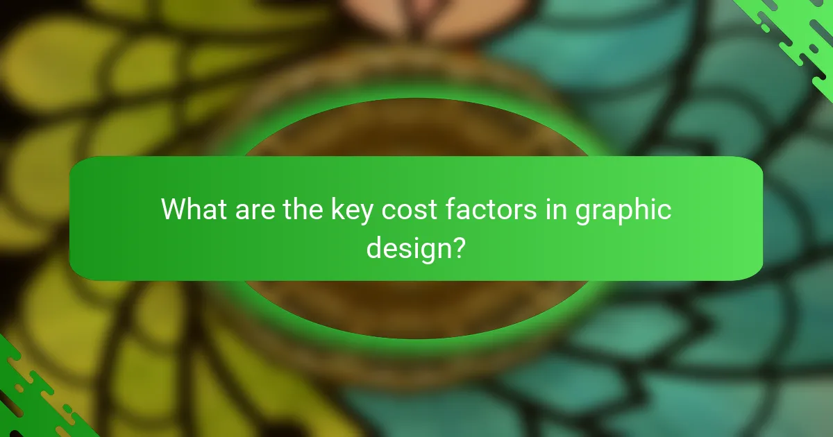 What are the key cost factors in graphic design?